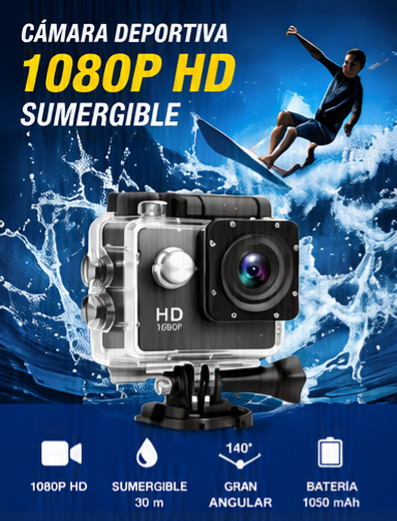 🔥 LIQUIDACIÓN DE STOCK: - CÁMARA GOPRO + FUNDA ULTRARRESISTENTE DE REGALO - [PROMOCIÓN DE CUMPLEAÑOS]