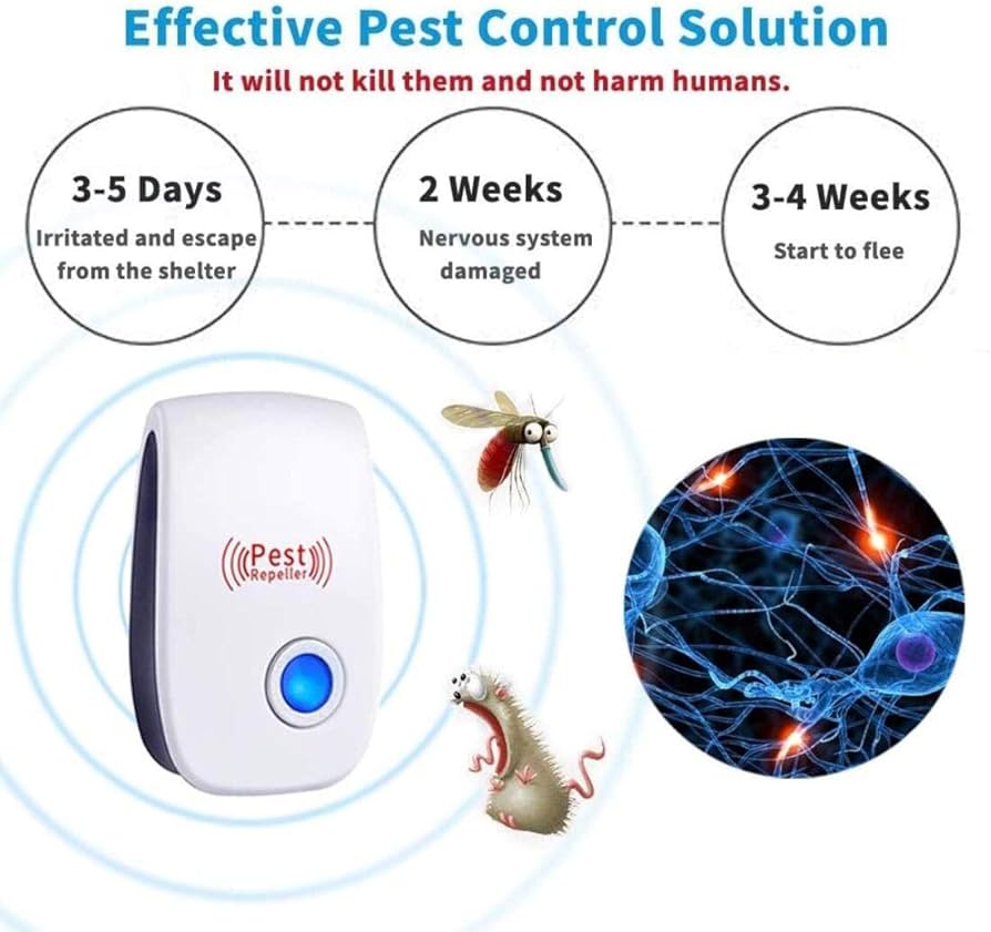 Repelente Ultrasónico de Insectos y Ratas - Pest Repeller