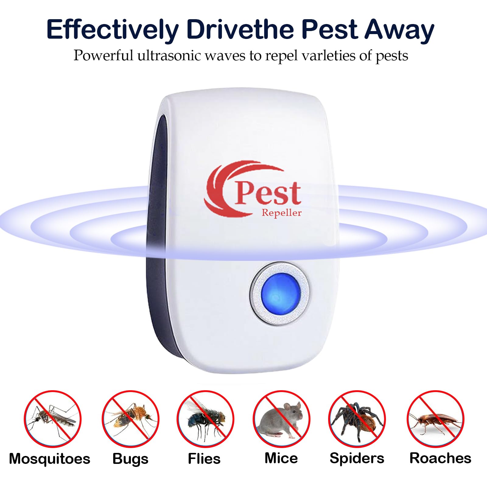 Repelente Ultrasónico de Insectos y Ratas - Pest Repeller