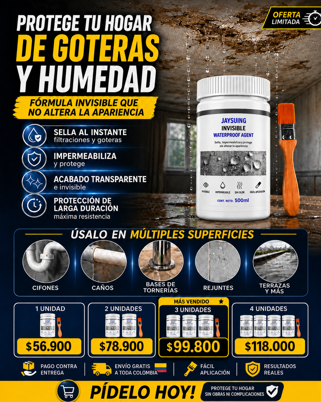 Jaysuing - Sellador Impermeabilizante contra Goteras y Humedad
