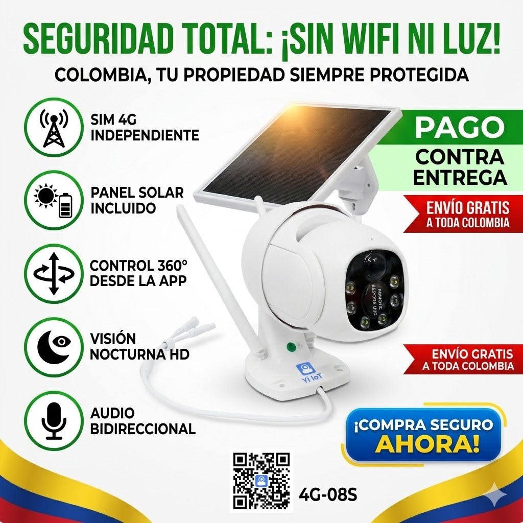 Cámara 4G + Panel Solar