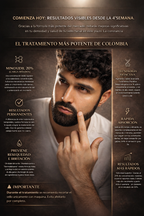 ULTRA FUERTE | LUMBEARD | Bálsamo para Crecimiento de Barba y Bigote Intensivo Minoxidil 20% | 60ml