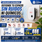 Repelente Ultrasónico de Insectos y Ratas - Pest Repeller