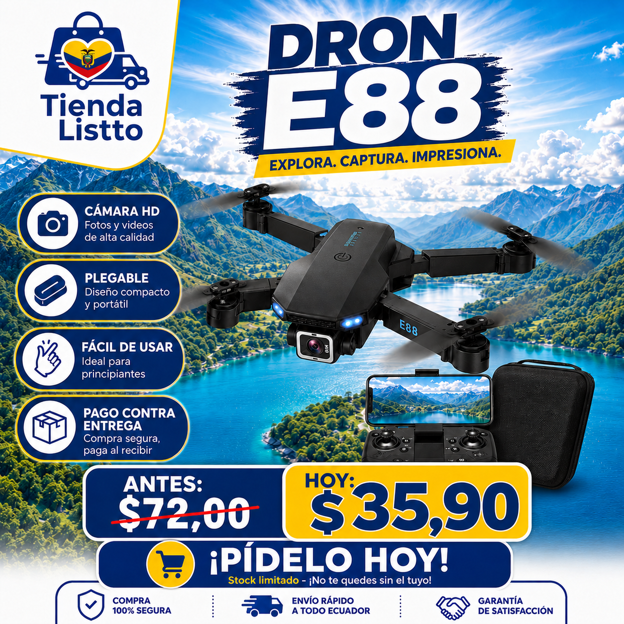 DRONE E88 PRO
