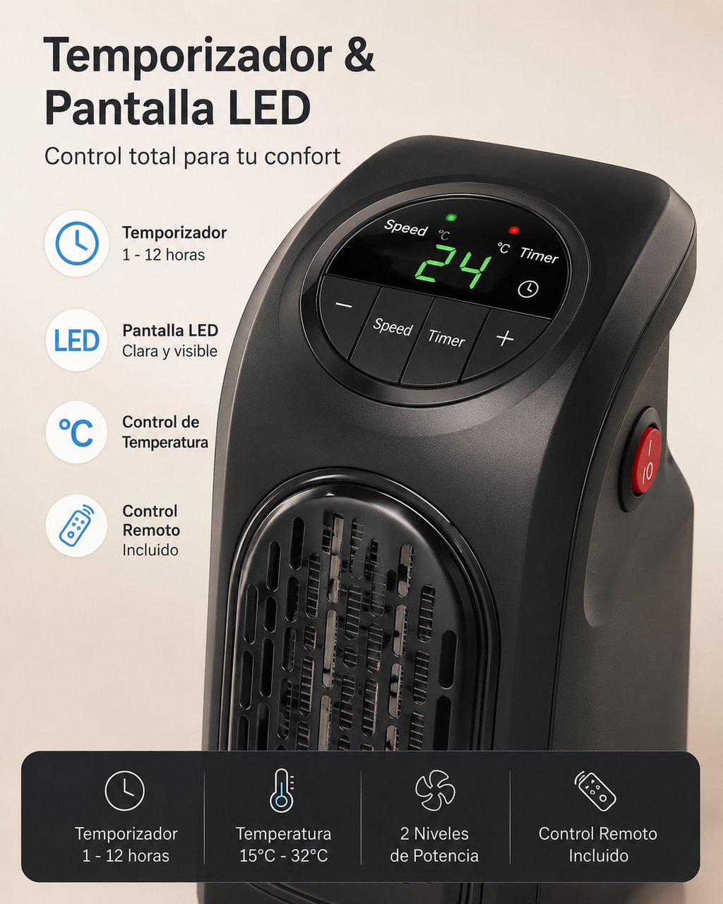 CALEFACTOR ELÉCTRICO