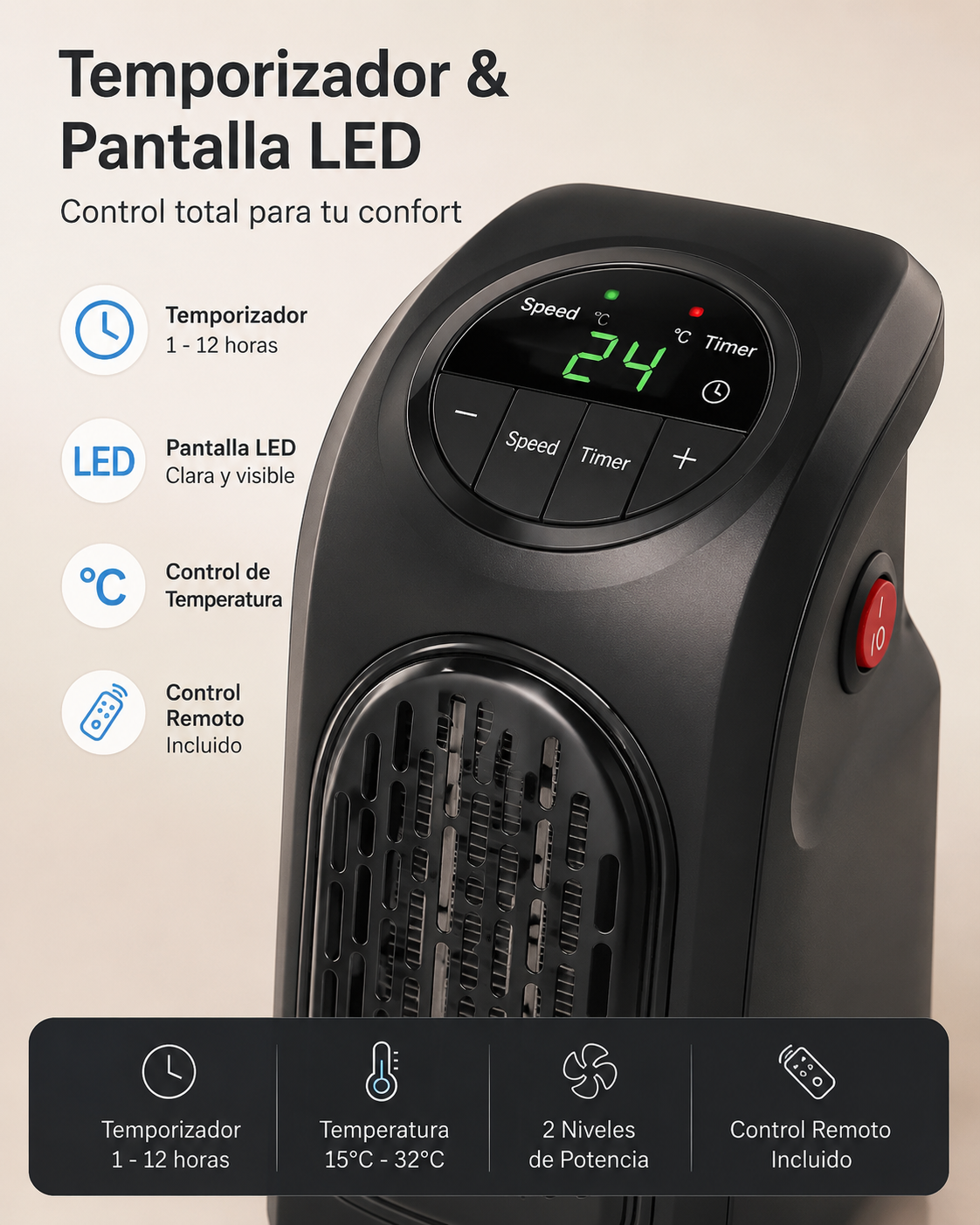 CALEFACTOR ELÉCTRICO