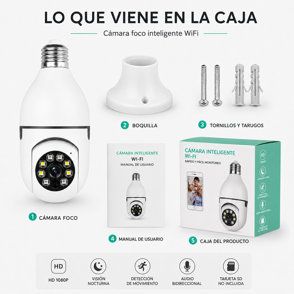 Cámara de Seguridad WiFi - Protege tu hogar y a tu familia