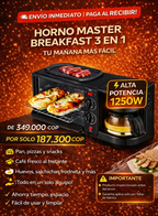 HORNO MASTER BREAKFAST 3 EN 1
