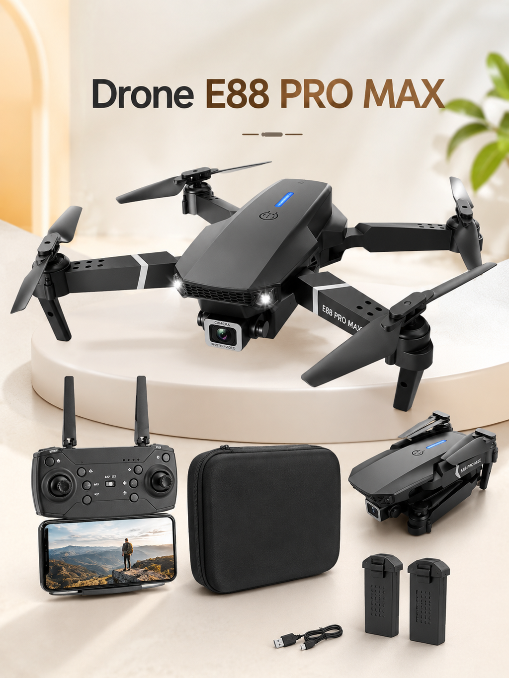 Drone E88 Pro Max Plegable